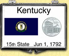 Kentucky - State Flag Snaplock Display MAIN