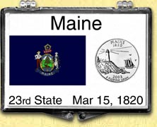 Maine - State Flag Snaplock Display MAIN