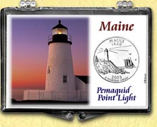 Maine - Pemaquid Point Light Snaplock Display MAIN