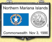 Northern Mariana Islands Flag Snaplock Display MAIN