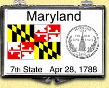 Maryland - State Flag Snaplock Display MAIN