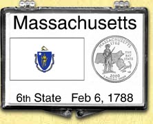 Massachusetts - State Flag Snaplock Display MAIN