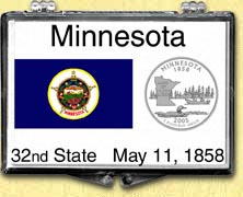 Minnesota - State Flag Snaplock Display MAIN