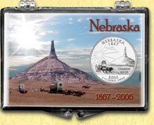 Nebraska - Chimney Rock Snaplock Display MAIN