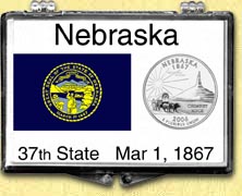 Nebraska - State Flag Snaplock Display MAIN