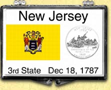 New Jersey - State Flag Snaplock Display MAIN