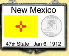 New Mexico State Flag Snaplock Display MAIN