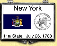 New York - State Flag Snaplock Display MAIN
