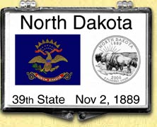North Dakota State Flag Snaplock Display MAIN