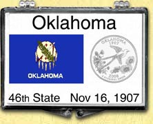 Oklahoma State Flag Snaplock Display MAIN