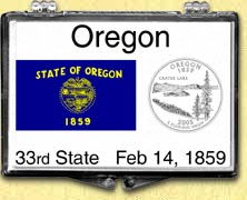 Oregon - State Flag Snaplock Display MAIN