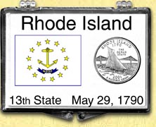 Rhode Island - State Flag Snaplock Display MAIN