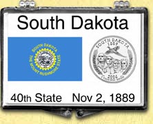 South Dakota - State Flag Snaplock Display MAIN