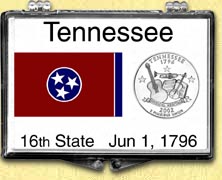 Tennessee - State Flag Snaplock Display MAIN