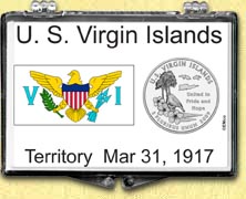 US Virgin Islands Flag Snaplock Display MAIN