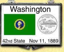 Washington - State Flag Snaplock Display MAIN