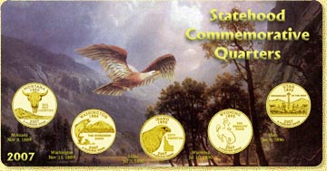 2007 State Quarter Set - with Gold Plated State Quarters MAIN