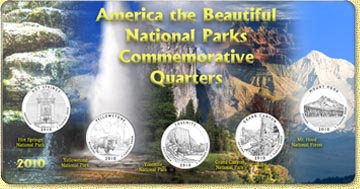 2010 America The Beautiful National Parks Quarter Set MAIN