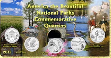 2015 America The Beautiful National Parks Quarter Set MAIN