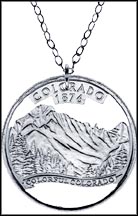 Colorado Cut-Out Coin Necklace MAIN