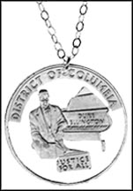 District of Columbia Cut-Out Coin Necklace MAIN