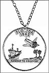 Florida Cut-Out Coin Necklace MAIN