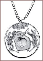 Georgia Cut-Out Coin Necklace MAIN