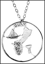 Guam Cut-Out Coin Necklace MAIN