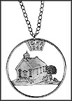 Iowa Cut-Out Coin Necklace MAIN