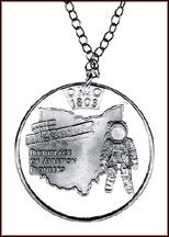 Ohio Cut-Out Coin Necklace MAIN