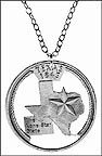 Texas Cut-Out Coin Necklace MAIN