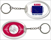 Alaska State Flag Keychain MAIN