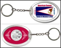 American Samoa Flag Keychain MAIN