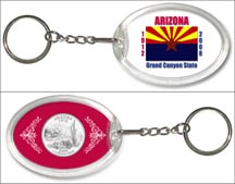 Arizona State Flag Keychain MAIN