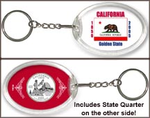 California - State Flag Keychain MAIN