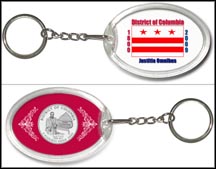 District of Columbia Flag Keychain MAIN