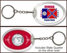 Georgia - State Flag Keychain MAIN