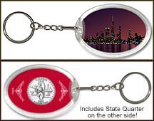 Illinois - Chicago Skyline Keychain MAIN