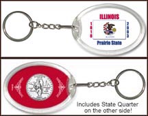 Illinois - State Flag Keychain MAIN