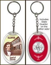 Illinois - Land of Lincoln Keychain MAIN