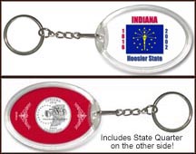 Indiana - State Flag Keychain MAIN