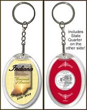 Indiana - State Motto Keychain MAIN