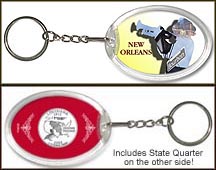 Louisiana - New Orleans Jazz Keychain MAIN