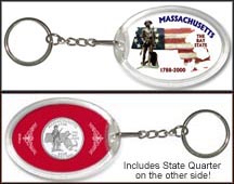 Massachusetts - Minuteman Keychain MAIN