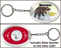 Michigan - Wolverine State Keychain MAIN