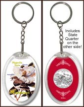Mississippi - State Bird & Flower Keychain MAIN
