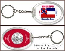 Mississippi - State Flag Keychain MAIN