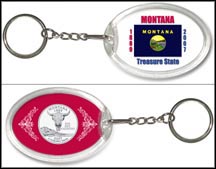 Montana - State Flag Keychain MAIN