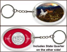 Nevada - Horses Keychain MAIN