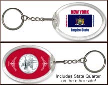 New York - State Flag Keychain MAIN